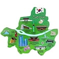 thumbnail image 1 of Seoul South Korea Decowood Jumbo Wood Fridge Magnet 3.75" x 3.0", 1 of 1