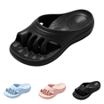 thumbnail image 1 of Separat Toe Arch Support Slides Summer Home Outdoor Women Sandals Slippers Black, 1 of 4
