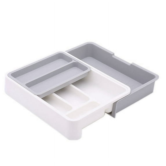 Separate Tableware Sorting Box Drawer Organizer Storage Box Knife and Fork Chopsticks Spoon Kitchen Shelf-A
