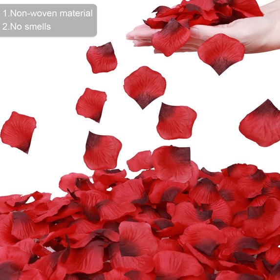 Separated 1000 Pcs Rose Petals Wedding,Party Decoration,Re/Dark Red