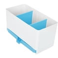 thumbnail image 1 of Separated Washable Kitchen Draining Rack Spoon Chopsticks Storage Box Holder Organizer (Blue), 1 of 8