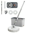 thumbnail image 1 of Separates Dirty and Clean Water, Flat Mop and Bucket Set, Hands Free Home Floor Cleaning, 2 Reusable Microfiber Mop Pads Included, 1 of 7
