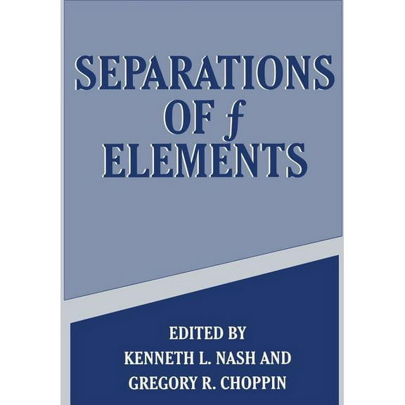 Separations of F Elements, (Paperback)