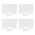 thumbnail image 1 of Separator 4 Pcs Plastic Drawer Dividers Refrigerator Storage Fridge Drawers Freezer Shelf Clear Organizer Office White, 1 of 6