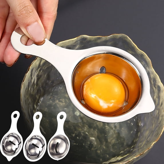 Separator, Three Zero Four Stainless Steel Egg White Separator for Home Kitchen Baking, Grade Strainer and Filter Tool for Precise Egg Processinglpha Design