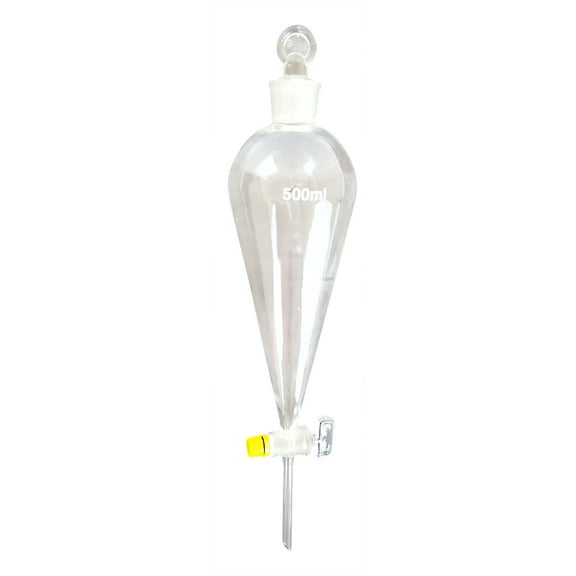 Separatory Funnel with Glass Stopcock, 500ml by Go Science Crazy