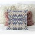 thumbnail image 1 of Sephalina Paisley Leaves Throw Pillow with Removable Cover in Beige Blue White 18x18, 1 of 5