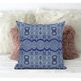 thumbnail image 1 of Sephalina Paisley Leaves Throw Pillow with Removable Cover in Muted Blue Navy 20x20, 1 of 5