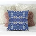 thumbnail image 1 of Sephalina Paisley Leaves Throw Pillow with Removable Cover in Muted Blue White 18x18, 1 of 5