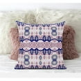 thumbnail image 1 of Sephalina Paisley Leaves Throw Pillow with Removable Cover in White Red Blue 20x20, 1 of 5