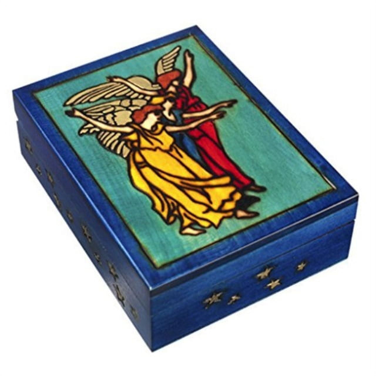 ENCHANTED WORLD OF BOXES Sephiroth Angels Jewelry Box Polish Handmade Keepsake Tarot Card Holder