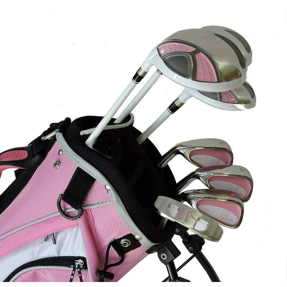 Sephlin - Lady Jayde Pink Left Handed 7 Pieces Girls Golf Club Set & Golf Bag Ages 6-10