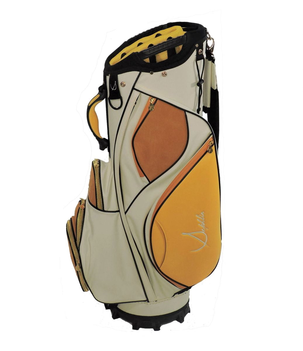 Sephlin - Sephlin Women Golf Cart Bag 34" Stand Tall (Cream-Gold-Yellow)