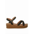 thumbnail image 1 of London Rag Sephone Woven Square Toe Womens Wedges, 1 of 9