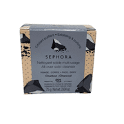 Sephora All-Over Solid Cleanser / Face & Body Soap 75g/2.64 oz - Charcoal