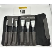 Sephora Collection Deluxe 6-Piece Makeup Brush Set with Faux Leather Brush Case   Premium Synthetic Face & Eye Brushes for Foundation, Concealer, Contour, Eyeshadow & Eyeliner