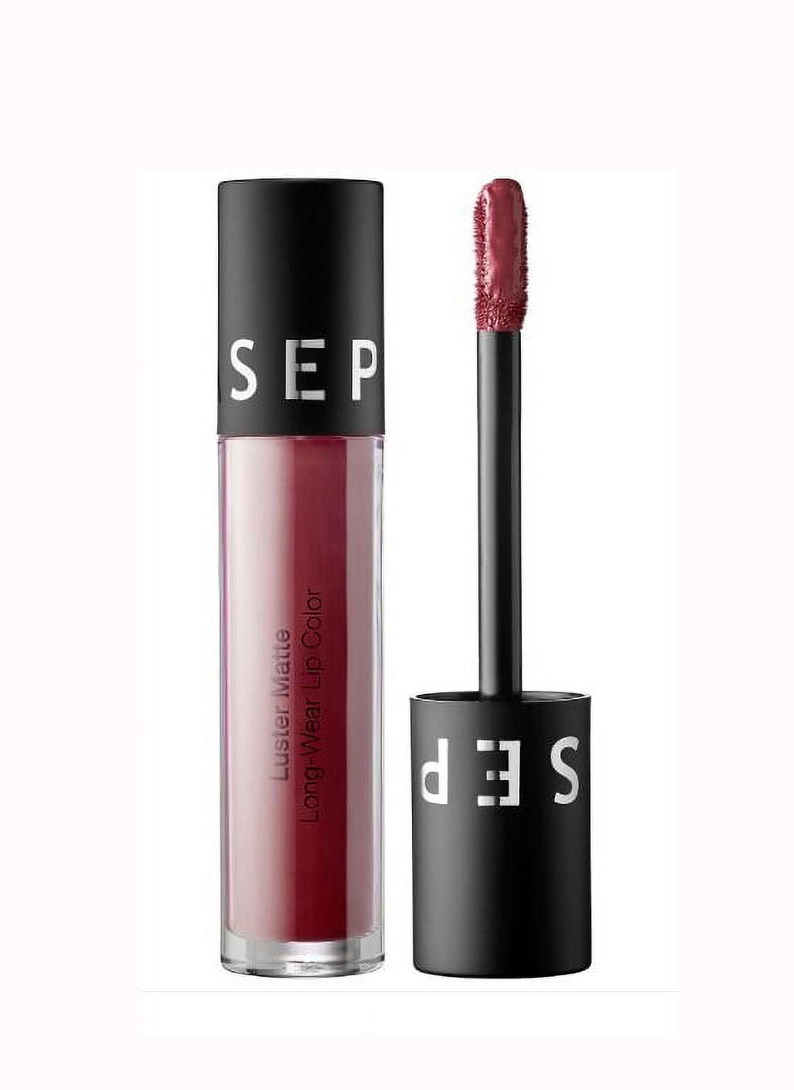 Sephora Luster Matte Long-Wear Lip Color 0.14oz/4ml Deep Plum Luster New In Box