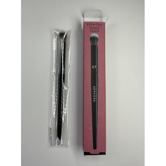 Sephora PRO Foundation Brush #57 Concealer brush New in Box, Professional Quality, Streak-Free Application for Flawless Finish