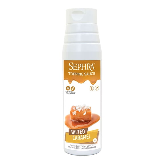 Sephra Salted Caramel Topping Sauce 2.2lb, for Desserts & Beverages
