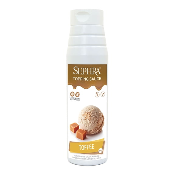 Sephra Topping/Dessert Sauce - 2.2lb Squeezy Bottle (Toffee)