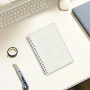 Seplovoe A5 Spiral Notebook, Durable Thick Paper, Flexible Plastic Cover, 80 Pages, Graph, Ruled, Blank Journal, Lightweight and Portable, Ideal for School, Office, Meetings, Travel