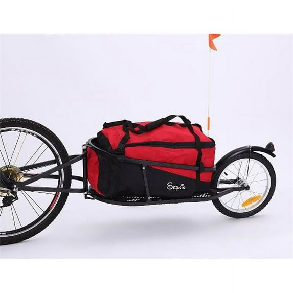 Sepnine 8002T-Red Bicycle Cargo Trailer, Red