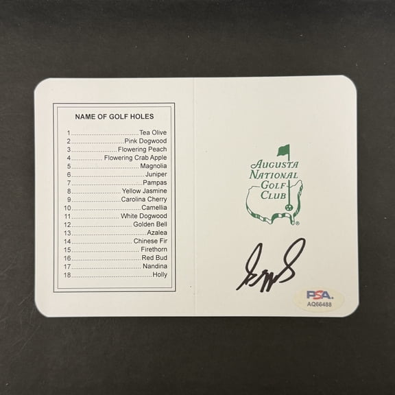 Sepp Straka Signed Masters Golf Scorecards PSA Autographed