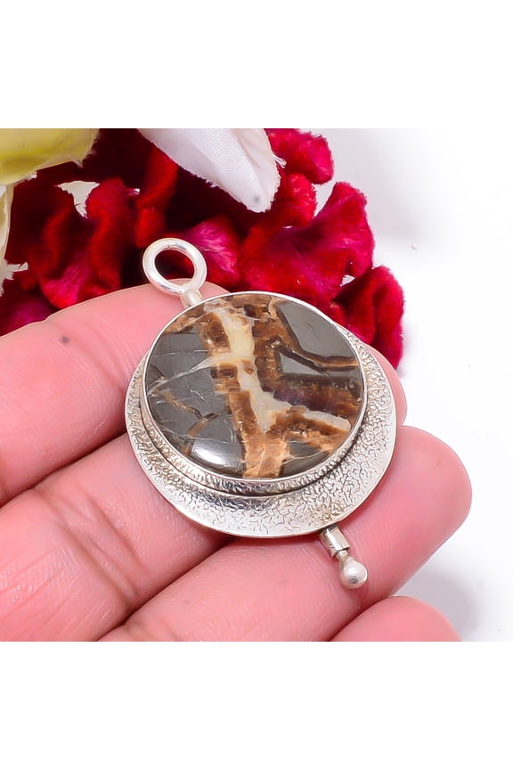 Septarian Stone - Utah 925 Sterling Silver Pendant 1.95 Sk30, Christmas Gift
