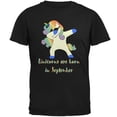thumbnail image 1 of September Birthday Dabbing Unicorn Sunglasses Mens T Shirt Black 4X-LG, 1 of 1