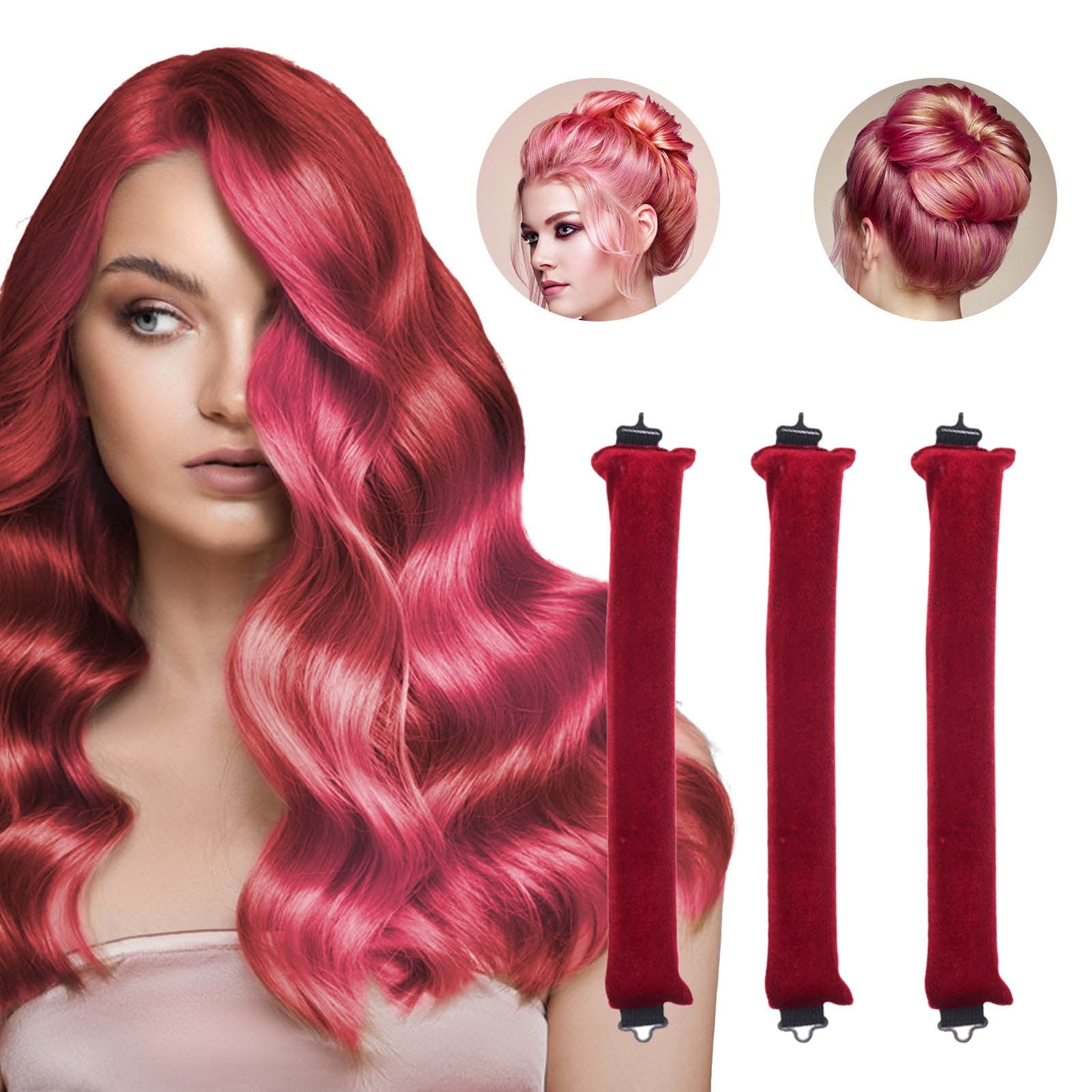Pressing Combs for Wireless Curler Automatic Curling Silk Hair Large Barrel Curling Wand Cordless Hair Straightener Wavy Hair H2pro Overnight Silk Hair Curler Vibrating Platform Teeth