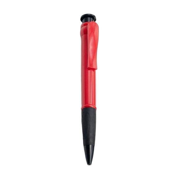 September Ready Minimalist Giant Retractable Ballpoint Pen, Large Size 10ML Ink Volume Writing Stationery For Campus Prep, Daily Note-Taking & Long-Term Writing Supply Organization-(Red)