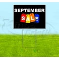 thumbnail image 1 of September Sale Tag (18" x 24") Yard Sign, Includes Metal Step Stake, 1 of 6