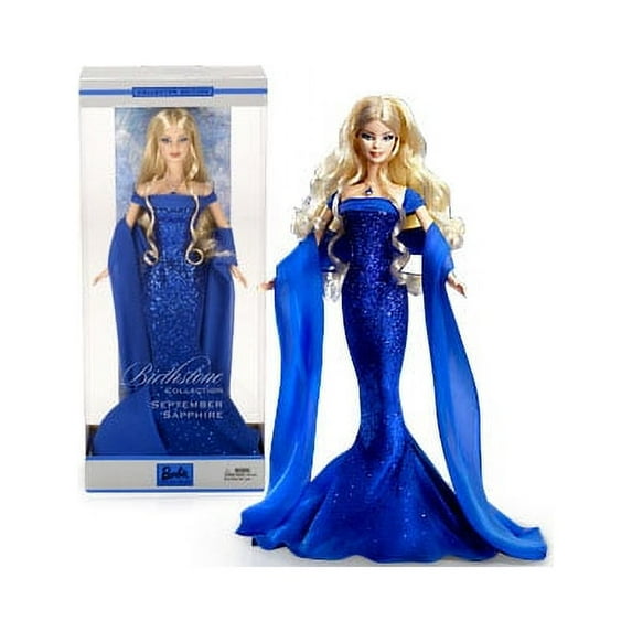 September Sapphire Birthstone Collection Barbie Doll 2002 Mattel B2394