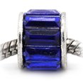 thumbnail image 1 of September birthstone round Spacer Bead Charm for european snake chain charm Bracelet, 1 of 1