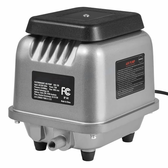 Septic Aerator Pump 109L/Min, Pond Aeration System for 1/2 Acre, 10FT Deep, Waste Treatment, Aquariums, Fish Farms, Water Gardens