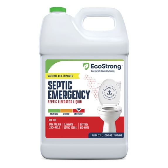 EcoStrong Septic Liberator Treatment Liquid, Saves Failing Septic Systems (128 oz)