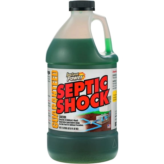 Septic Shock - Septic Tank Treatment, Drain Cleaner Liquid Clog Remover for Septic Systems - 67.6 Fl Oz 1 Pack