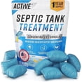 thumbnail image 1 of Active Septic Tank System Treatment Pods, 12 Dissolving Pacs with Enzyme-Producing Live Bacteria Solution, 1 Year Supply, 1 of 7