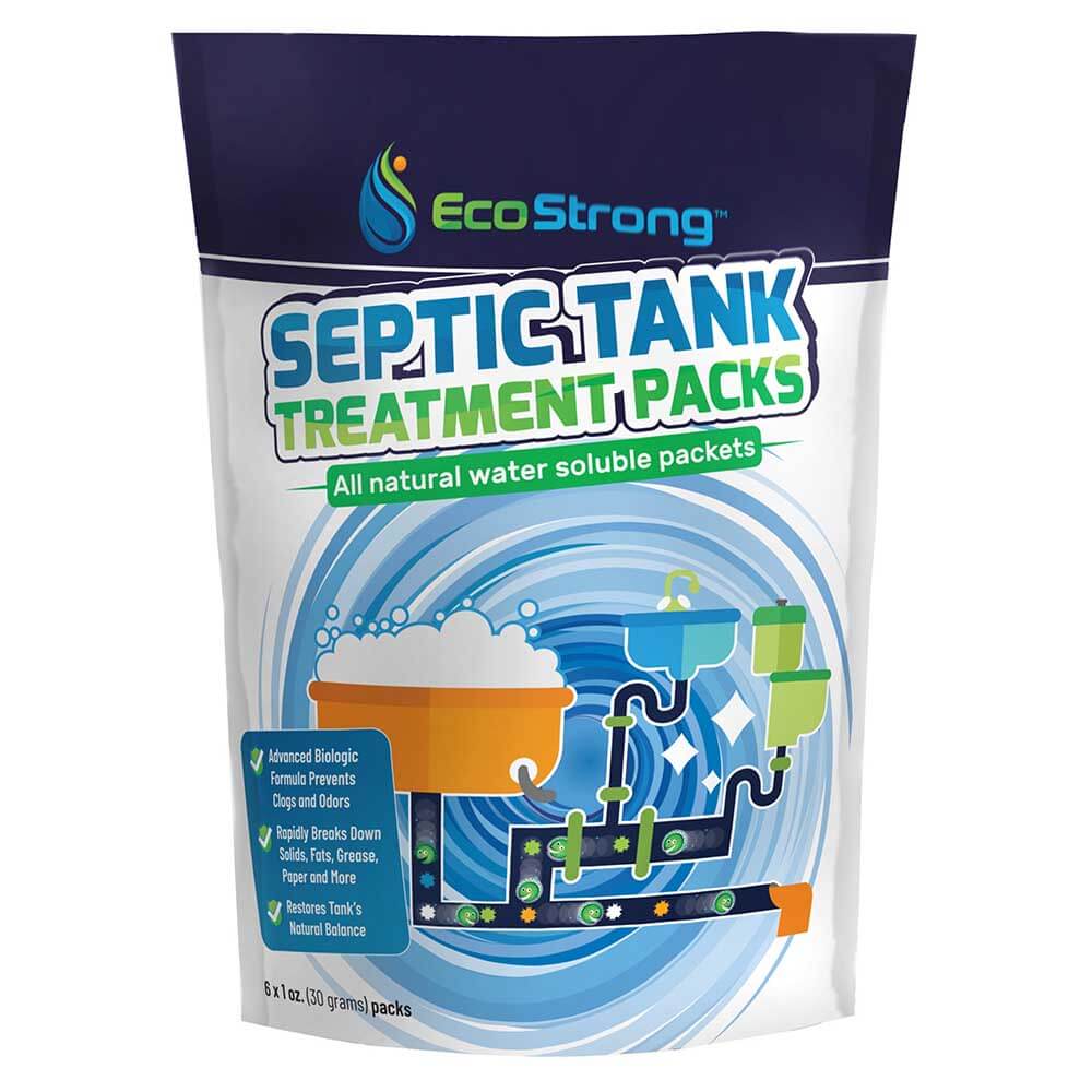 Septic Tank Treatment Packets Breaks Down Grease, Paper, Organic