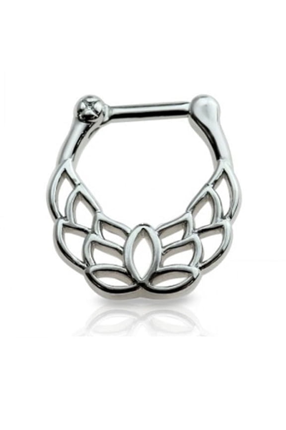 Septum Clicker 16G Unique Design Surgical Steel Anodized - Sold Each