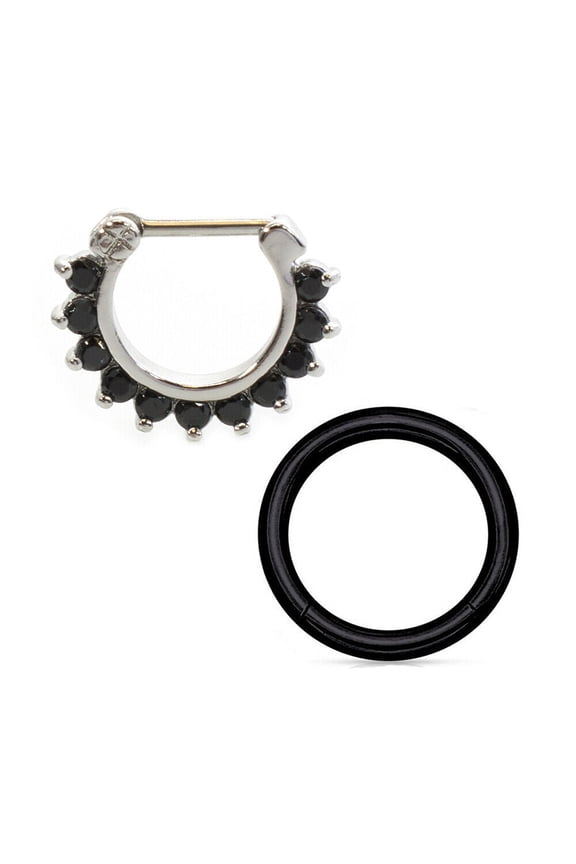 Septum Clicker Pack of 2 Perfect to Cartilage Tragus Rook Piercings 16g