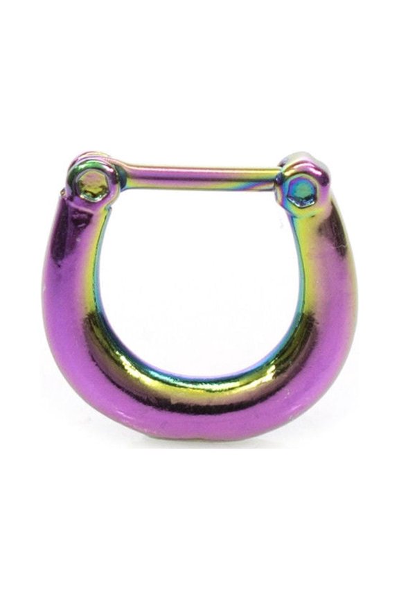 Septum Clicker Ring with Polish Surface 16g Cartilage Septum Tragus Rook