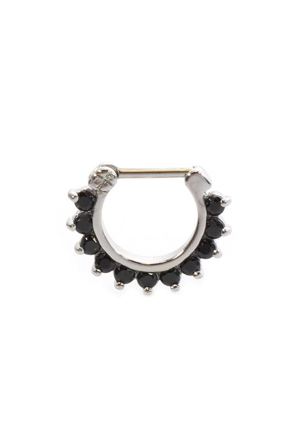 Septum Clicker with multiple Prog Setting Cz Gems 16g Surgical Steel