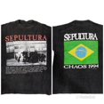 Sepultura Refuse Resist Chaos Cotton Black T GraphicParadise Unisex