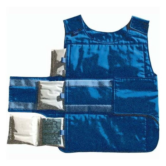 Sequel Cooling Vest,Blue,1 to 3 hr.,Universal 3XLN7