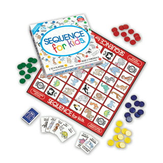  SEQUENCE for Kids - The 'No Reading Required' Strategy Game by  Jax and Goliath, Multi Color, 11 inches (2-4 players) (Packaging May Vary)  : Toys & Games