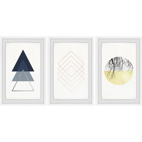 Sequence of Shapes Triptych