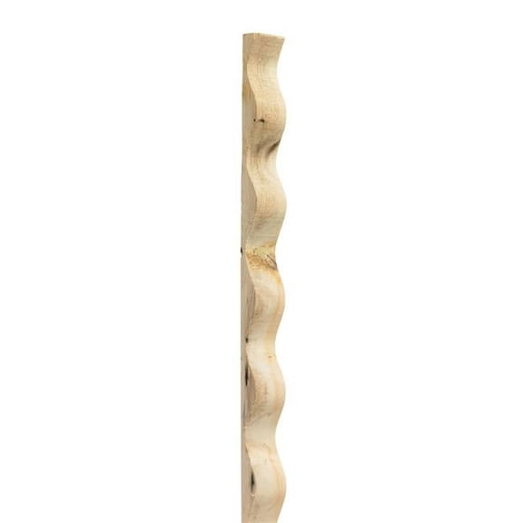 Sequentia 58638 1.5 x 96 in. Unfinished Brown Solid Pine Wave Closure Strip, Pack of 24