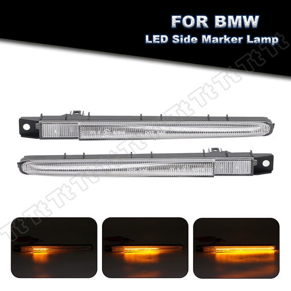 Sequential LED Fender Side Marker Light Turn Signal for 07-13 BMW M3 E90 E92 E93-