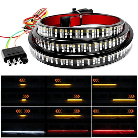 Sequential Turn Signal LED Truck Tailgate Light Bar Strip